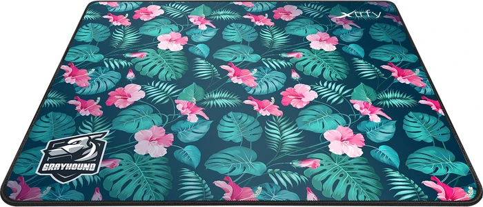 Cherry Xtrfy GP1 Grayhound Tropical Edition Mauspad grün/rosa, groß