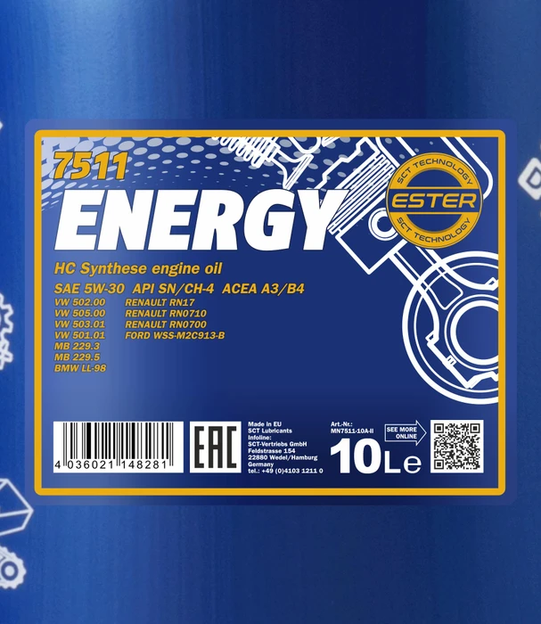Mannol Energy 5W-30 API SL 10l