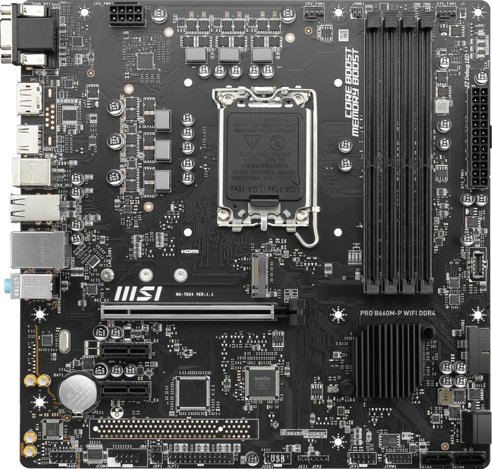 MSI PRO B660M-P WIFI DDR4 (Intel 1700)