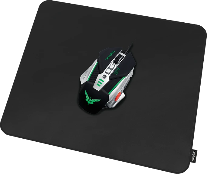 LogiLink Gaming Mauspad schwarz, 455x400mm, Size XL