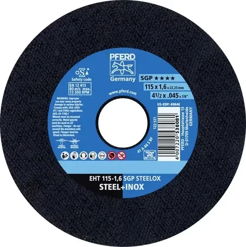 Pferd EHT 115-1.6 SGP STEELOX Trennscheibe, 115x1.6x22.23mm, 25 Stück