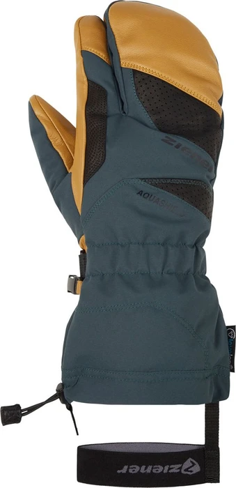 Ziener Gaikuso AS AW Skihandschuhe schwarz/dark jungle (Herren)