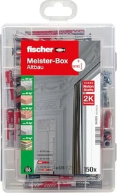fischer Meister-Box Altbau + Schrauben Schrauben/Dübel-Sortiment inkl. Werkzeugbox, 150 Stück