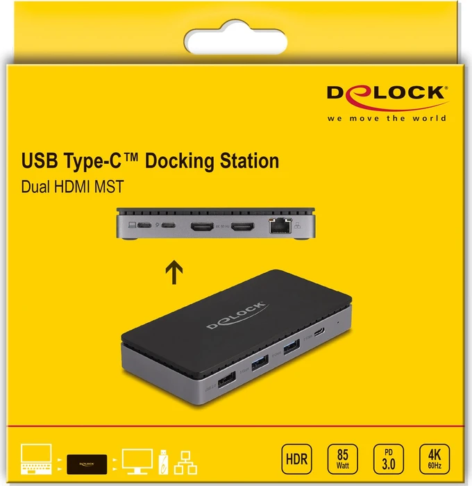 DeLOCK USB Type-C Docking Station, USB-C 3.0 [Buchse]
