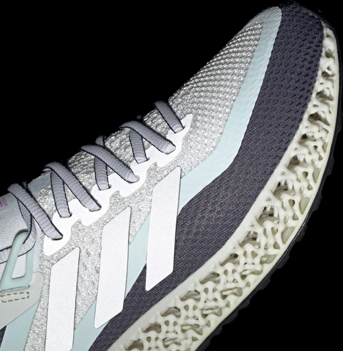 adidas 4DFWD 2 cloud white/silver metallic/almost blue (Damen)
