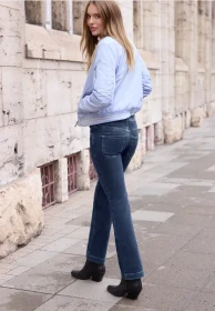 Street One Studio Bootcut Jeans dark blue wash (Damen)