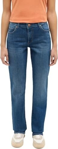 Mustang Crosby Relaxed Straight mit Kontrastnähten Jeans blau (Damen)