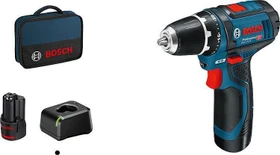 Bosch Professional GSR 12V-15 Akku-Bohrschrauber inkl. 2 Akkus 2.0Ah