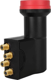 MegaSat Quad LNB Diavolo schwarz/rot