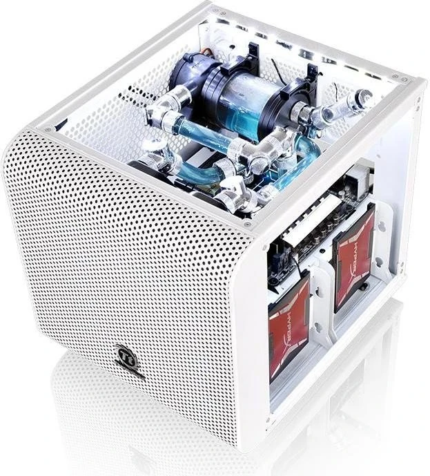 Thermaltake Core V1 Snow Edition, Acrylfenster, Mini-ITX