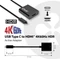 Club 3D aktiver USB Type-C Adapter auf HDMI, 4K 60Hz, USB-C 3.1 [Stecker] Vorschaubild