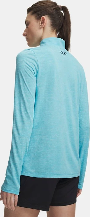 Under Armour Tech Twist Half Zip Funktionsshirt langarm fresco blue/blackout navy (Damen)