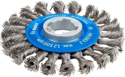 Bosch Professional X-LOCK Heavy for Metal Scheibenbürste gezopft, 115x22.23mm, 1 Stück