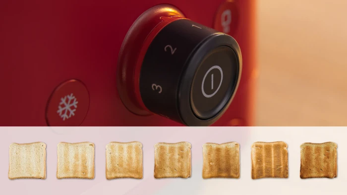 Bosch TAT3M124 Kompakt MyMoment Toaster rot
