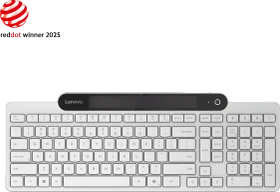 Lenovo 800 Self-Charging Bluetooth Keyboard, weiß, Bluetooth, DE (GY41R69590)