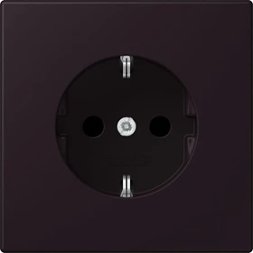 Jung SCHUKO-Steckdose, 16 A 250 V ~, Schraubklemmen, Duroplast lackiert, Serie LS, noir d'ivoire