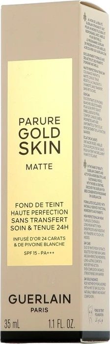 Guerlain Parure Gold Skin Matte Foundation 8N neutral LSF15, 35ml