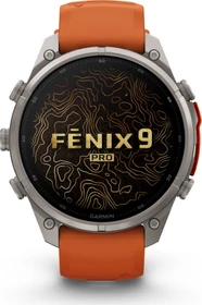 Garmin Fenix 9 Pro 47mm titanium/autumn orange-spark orange