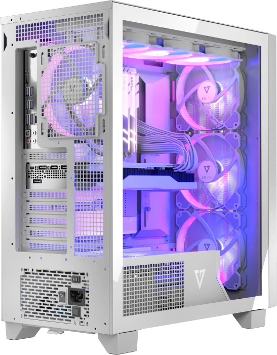 Modecom Volcano Perun Apex ARGB 3F White, Glasfenster