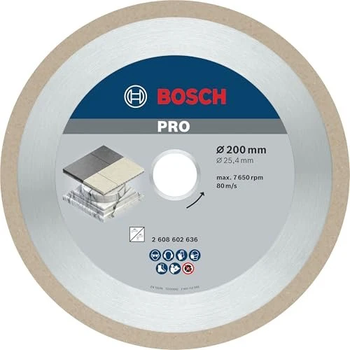 Bosch Professional Best for Ceramic Diamanttrennscheibe, 200x2.2x25.4mm, 1 Stück