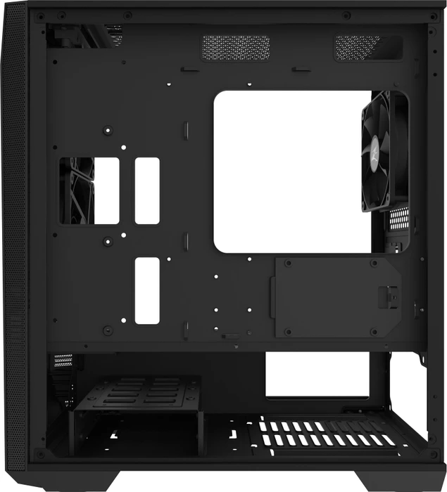 Zalman Z1 Iceberg_Black, schwarz, Glasfenster