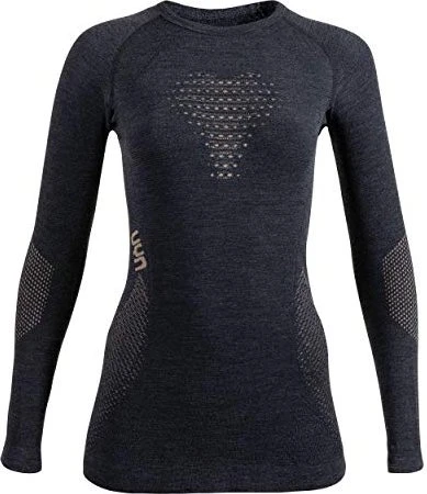 UYN Fusyon Cashmere Funktionsshirt langarm grey stone/copper (Damen)