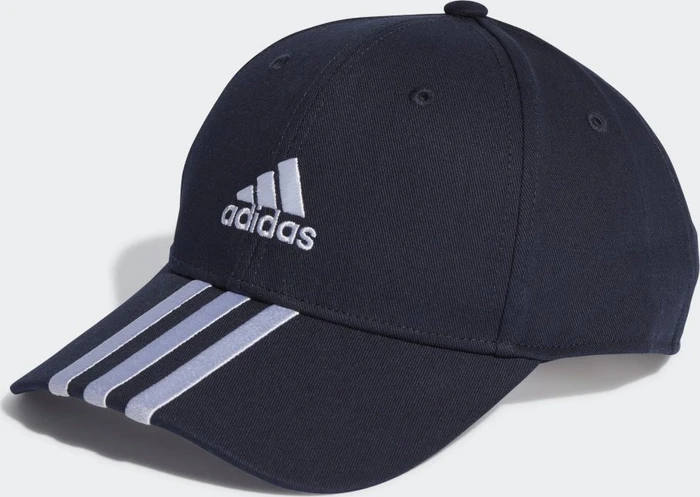 adidas 3-Streifen Cotton Twill Baseball Kappe legend ink/white