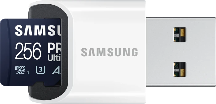 Samsung PRO Ultimate R200/W130 256GB USB-Kit, UHS-I U3, A2, Class 10