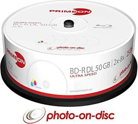 Primeon photo-on-disc BD-R 50GB, 8x, 25er Spindel, printable