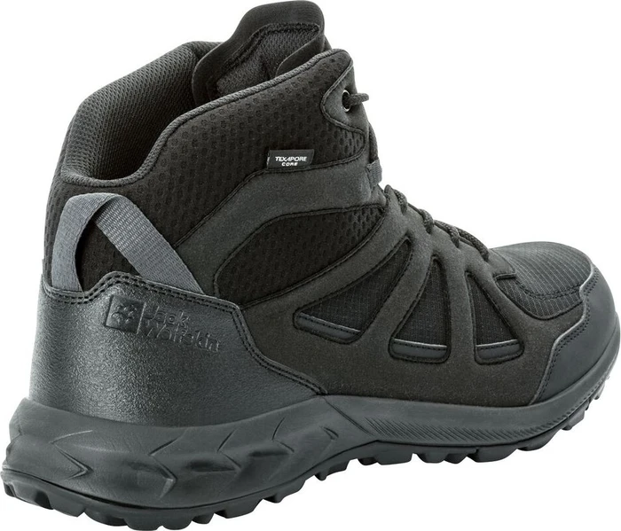 Jack Wolfskin Woodland 2 Texapore Mid schwarz (Herren)
