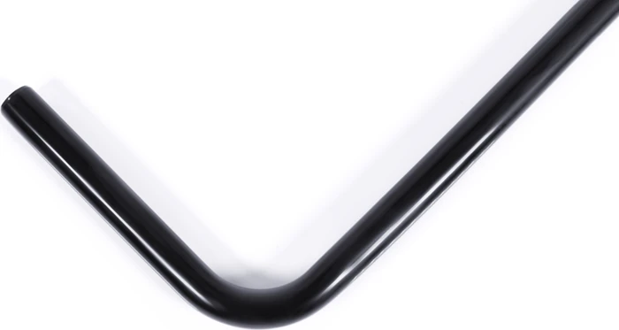 Alphacool Hardtube 13/10mm 90° 10/50cm Deep Black, schwarz verchromt