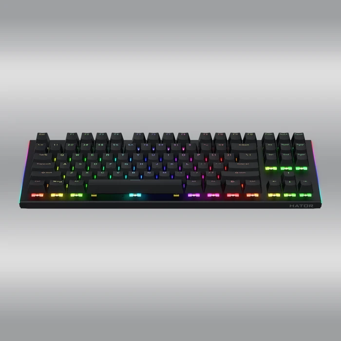 Hator Gravity X TKL Wired, LEDs RGB, Aurum Orange rev.2.0, USB, US