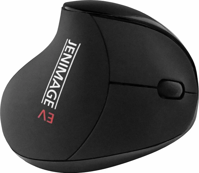 Jenimage Ergo Vertical Ergonomische Maus Wireless Rechts schwarz, USB