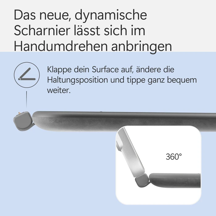 Microsoft Surface Pro 12" Keyboard Slim Pen 2 Bundle mit Copilot-Taste, Schiefer, DE