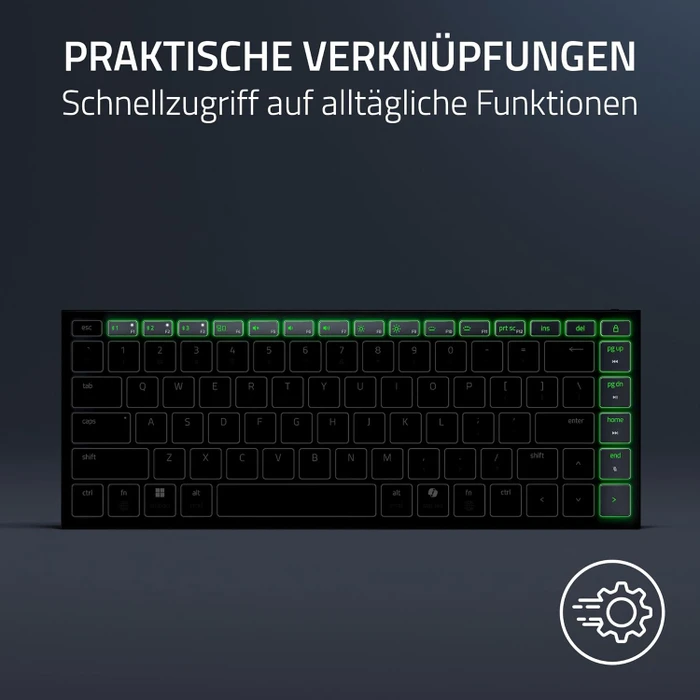 Razer Joro Portable Wireless Gaming Keyboard, schwarz, LEDs RGB, USB/Bluetooth, US