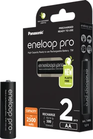 Panasonic eneloop pro (Gen 3) Mignon AA NiMH 2500mAh, 2er-Pack