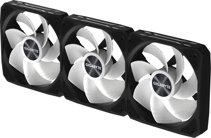 GIGABYTE AORUS EZ Chain RVS Fan 120, schwarz, 120mm, 3er-Pack