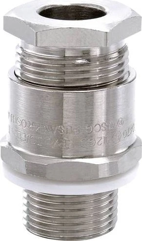 Wiska OS-A2F-U 20 / M20 Ex d Kabelverschraubung, Messing vernickelt, M20
