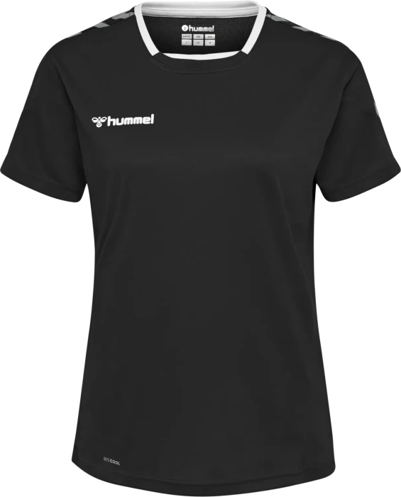 hummel Authentic Poly Jersey Funktionsshirt kurzarm schwarz/grau (Damen)
