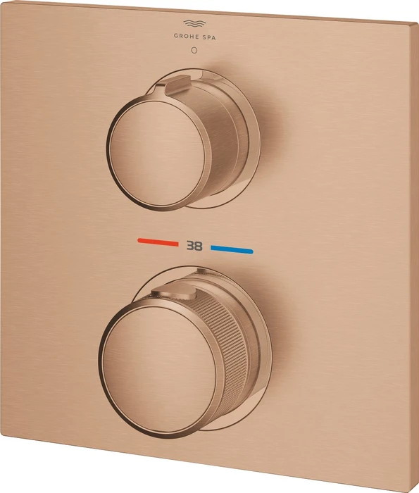 Grohe Allure Unterputz-Thermostat mit 1 Absperrventil warm sunset gebürstet