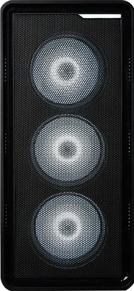 Zalman M3 Plus, schwarz, Glasfenster