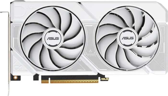 ASUS Dual GeForce RTX 5060 White OC Edition, DUAL-RTX5060-O8G-WHITE, 8GB GDDR7, HDMI, 3x DP