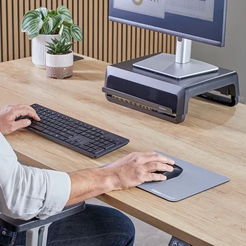 Fellowes Breyta XL Microban Mausepad, 280x250mm, grau