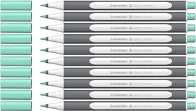 Schneider Paint-It 070 Brush Pen Pastell türkis, 10er-Pack