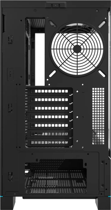 DarkFlash DY451 Pro Black, ohne Lüfter, Glasfenster