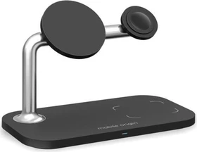 Mobile Origin 3in1 Wireless Charger MO1 schwarz/silber