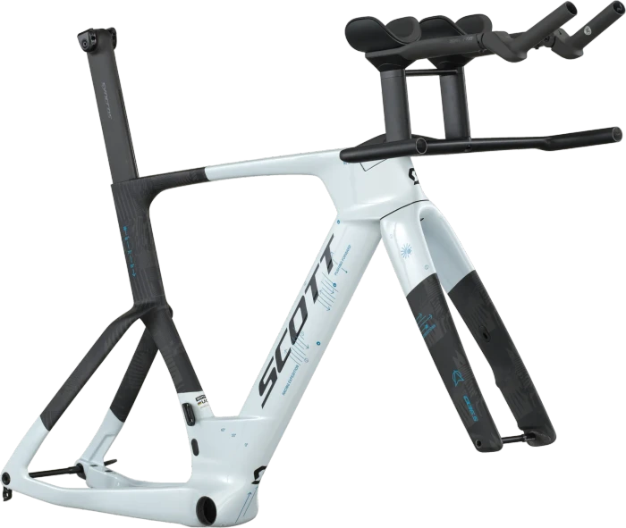 Scott Plasma RC TT HMX Triathlon/Zeitfahren Rahmenset cumulus white/carbon black