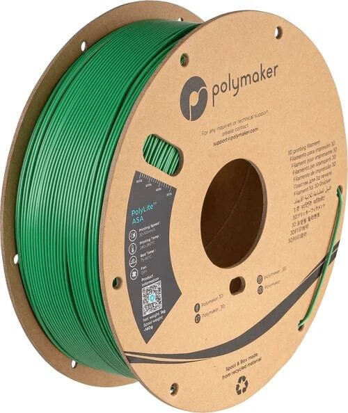 Polymaker PolyLite ASA, grün, Spule, 1.75mm, 1.00kg