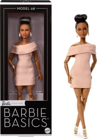 Mattel Barbie - Basics - Modell 8 mit brünetten Haaren in braunem Kleid und Riemchen-Absatzschuhen