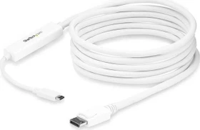 StarTech USB-C 3.1 [Stecker] auf DisplayPort 1.2 [Stecker] 4K 60Hz Adapterkabel weiß, 3m (CDP2DPMM3MW)